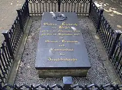 Grabmal Gustav Friedrich Gottlob von Kessel, 1827