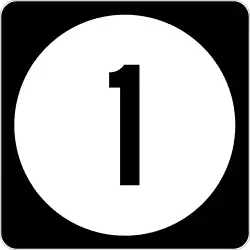 Straßenschild der Iowa Highway 1