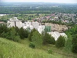 Kalkwerk Istein Übersicht über das Werksgelände