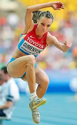 Bronzemedaillengewinnerin Irina Gumenjuk