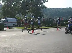 Iwan Lossew (Nr. 1096), Rang 29 / Isaac Palma (Nr. 791), Rang 35, / Eider Arévalo (Nr. 298), später Wettkampf beendet / Caio Bonfim (Nr. 206), später disqualifiziert