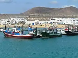 Teil des Hafens von Caleta del Sebo