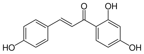 Strukturformel von Isoliquiritigenin