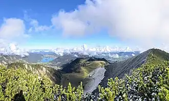 Jägerkamp (rechts) vom südlichen Vorgipfel