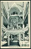 „Frühling im Winter“; Innenansicht zur Weißen Woche 1925; Ansichtskarte der Hannoverschen Lichtdruckanstalt