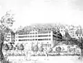Evangelisches Stift vom Süden (Radierung, 1802)