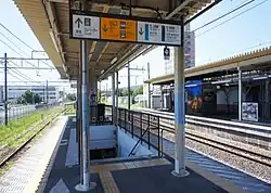 Ansicht der Bahnsteige