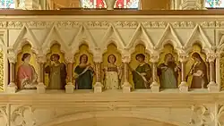 Bildtafeln mit Engeldarstellungen, Schlosskapelle Mayerling, 1891