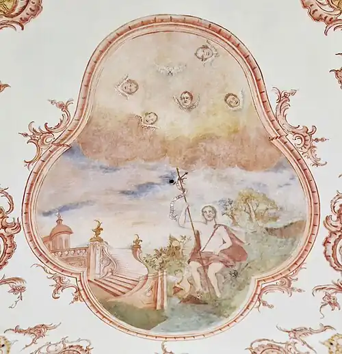 Hl. Johannes d. T., Fresko in Jaibing