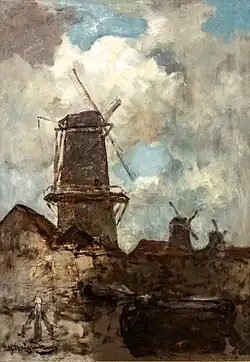 Blick auf drei Mühlen, 1890