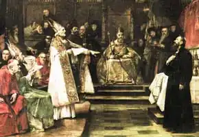 Jan Hus vor dem Konzil von Konstanz