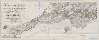 Der Vogelberg auf der Karte der österreichischen Expedition von 1882/83 (Adolf Bóbrik von Boldva, 1884)