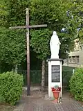 Zum 80-jährigen Jubiläum des Plebiszits in Janowo (Johannisdorf) bei Kwidzyn (Marienwerder) errichtete Marienfigur; das Original aus dem Jahr 1922 war 1939 zerstört worden (2014)