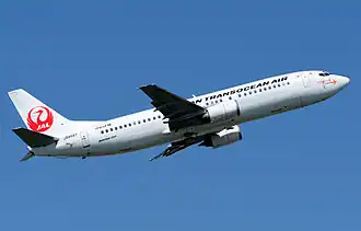 Boeing 737-400 der Japan Transocean Air