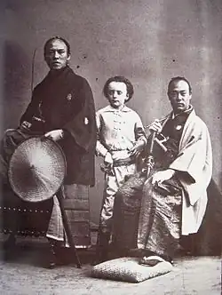 Nadars Sohn mit zwei Mitgliedern einer Gesandtschaft aus Japan (1863)