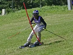 Jasmin Huber im Weltcupslalom von Rettenbach im Juli 2011