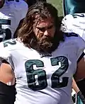 Jason Kelce snappte den Ball, ...