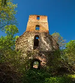 Jaunauce: Ruine der Lutherischen Kirche