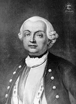 Jean de Forcade de Biaix, als Majorgeneral, um 1718