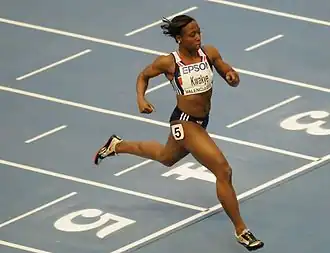 Jeanette Kwakye Rang sechs in 11,48 s