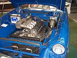 Blick auf den von Lotus gebauten Motor