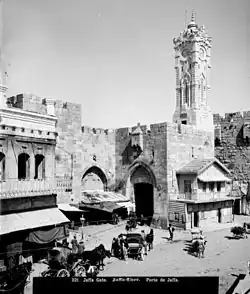 Osmanischer Uhrturm am Jaffator