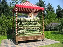 Figur Prinzessin auf der Erbse im Freizeitpark Jesperhus