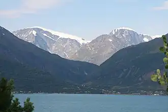 Jiekkevarri, gesehen von Osten