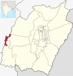 Lagekarte des Distrikts