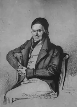 Lehrer: Johann Peter Hundeiker, gemalt von Karl Vogel von Vogelstein, 1834