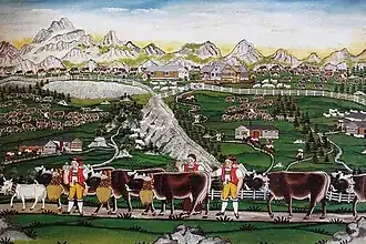 Hochalp, Bild vom Senntumsmaler Johann Ulrich Knechtli, 1903