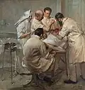 Wertheim bei einer Operation, 1907, Öl auf Leinwand