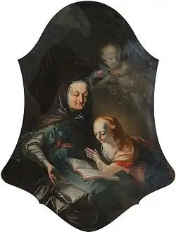 Die heilige Anna unterweist Maria