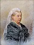 Queen Victoria, 1893, Aquarell