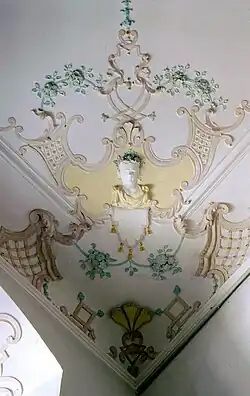 Stuckarbeit im Papstzimmer des Klosters St. Mang in Füssen