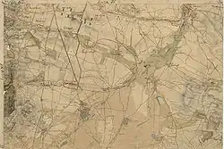 Laxenburg und seine Umgebung vor dem Bau des Schlosses, um 1790 (Josephinische Landesaufnahme)