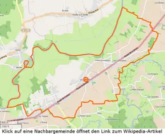 Jouvençon mit seinen Nachbarorten