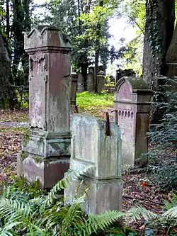 Grabstein auf dem Jüdischen Friedhof Obergrombach