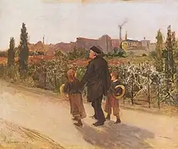 Le jour des morts (Allerseelentag), Öl auf Leinwand, 1882, 55 x 46 cm, Budapest, Ungarische Nationalgalerie
