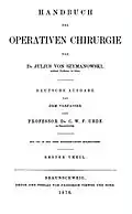 Handbuch der operativen Chirurgie