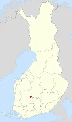 Lage von Juupajoki in Finnland