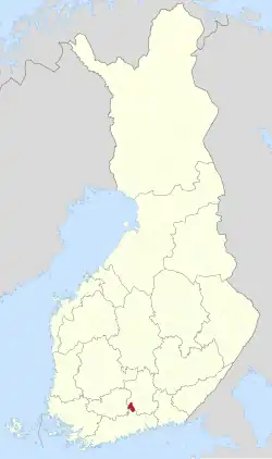Lage von Kärkölä in Finnland