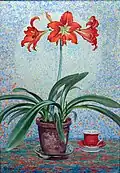 „Amaryllis mit roter Tasse“ (1943), sein letztes Bild