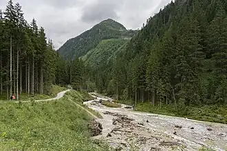 Der Rauchzaglkogel vom Kötschachtal gesehen