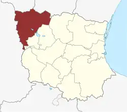 Lage des Borup Sogn in der Køge Kommune