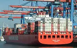 Monte Rosa, 2009 das Schiff mit der größten Kühlcontainerkapazität