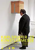 Plakat zur 22. Karlsruher Künstlermesse von Frank Frede