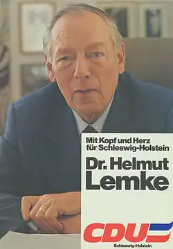 Helmut Lemke (7. Januar 1963 bis 24. Mai 1971)