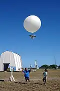 Start eines Wetterballons auf der Kauai Test Facility