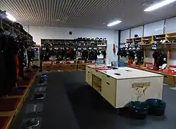 Spielerumkleideraum der Kölner Haie